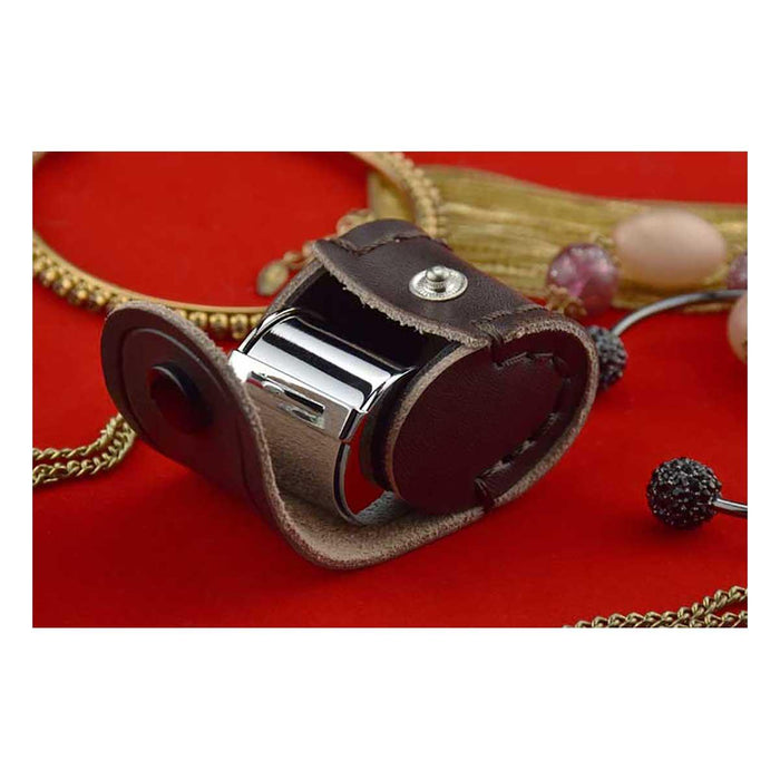 10x Jewelers Loupe,Hastings Triplet ,21mm,Chrome,Genuine Leather Case