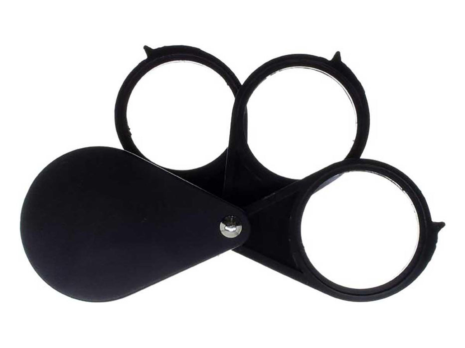 Folding Magnifier 1 inch 15x Triple Lens - widgetsupply.com