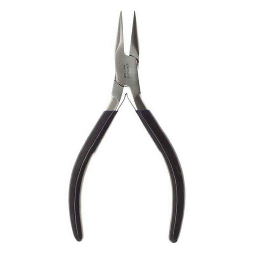 1168 Extra long bent needle knurled nose pliers