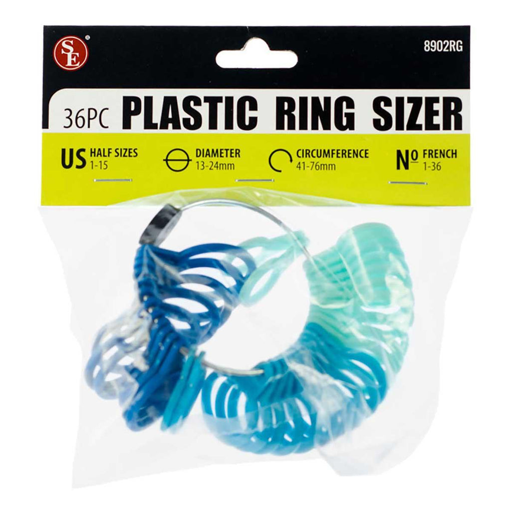 Plastic Ring Sizer Mandrel Ring Stick 1-15 US Sizes