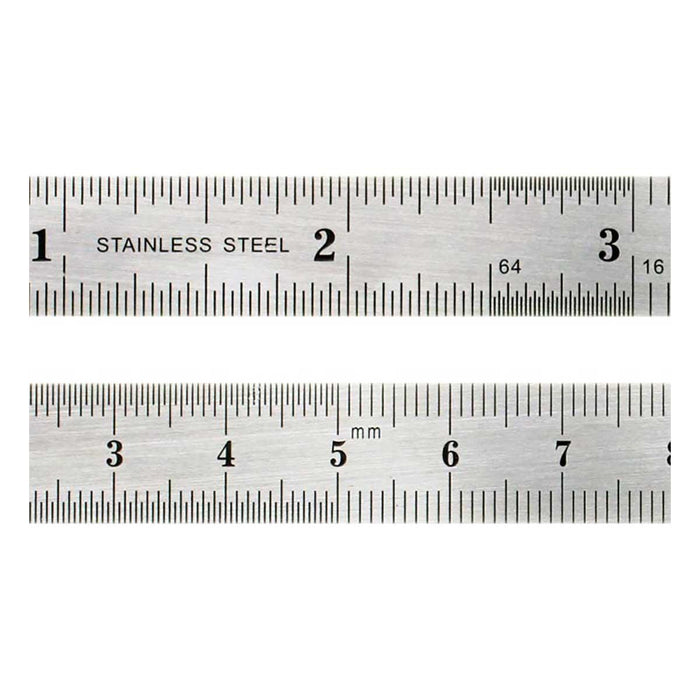 2pc 6 inch / 150mm Stainless Steel Rulers —