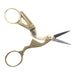 4 inch Gold Stork Embroidery Scissors - widgetsupply.com
