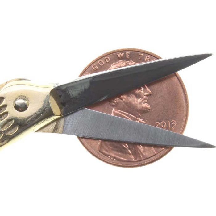4 inch Gold Stork Embroidery Scissors —