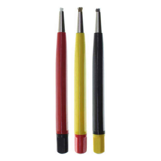  Pixiss Scratch Brush Pen Set, Fiberglass, Steel, Brass