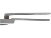 6 inch Offset Stand Clamp Tweezer - Blunt Serrated Tips - widgetsupply.com