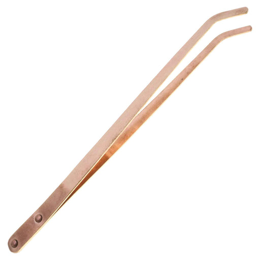 8.5 inch Copper Tongs Curved - widgetsupply.com