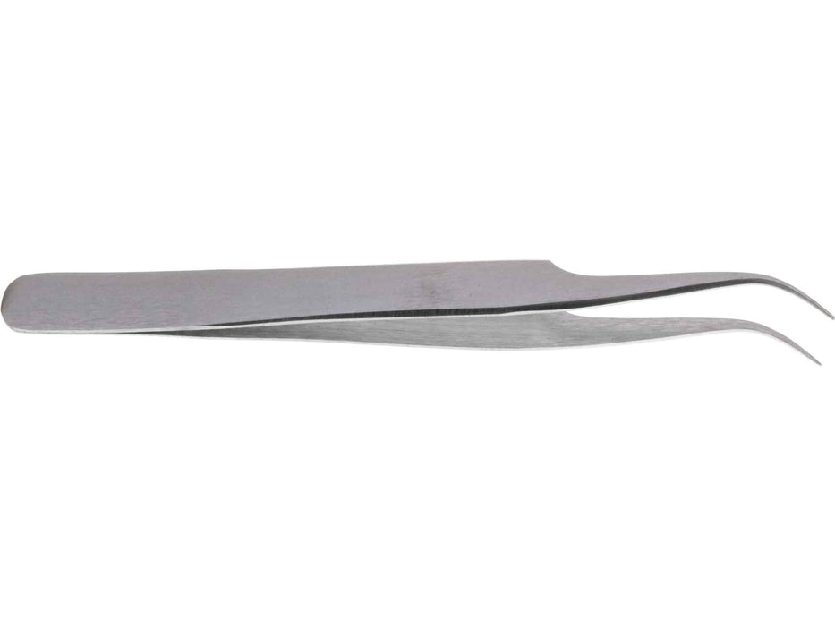 4.5 inch No 7A-P Curved Tweezer Sharp Tip - widgetsupply.com