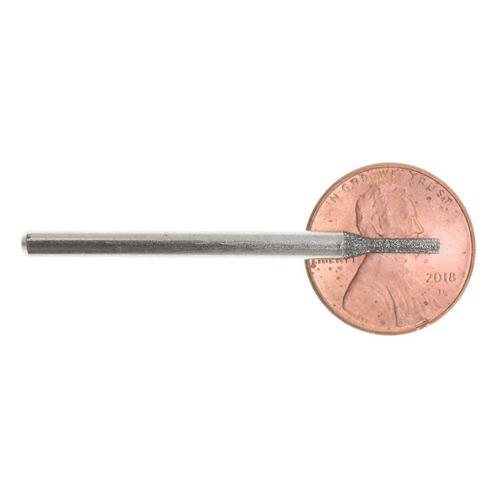 01.5mm 150 Grit Cylinder Diamond Burr - 1/8 inch shank - widgetsupply.com