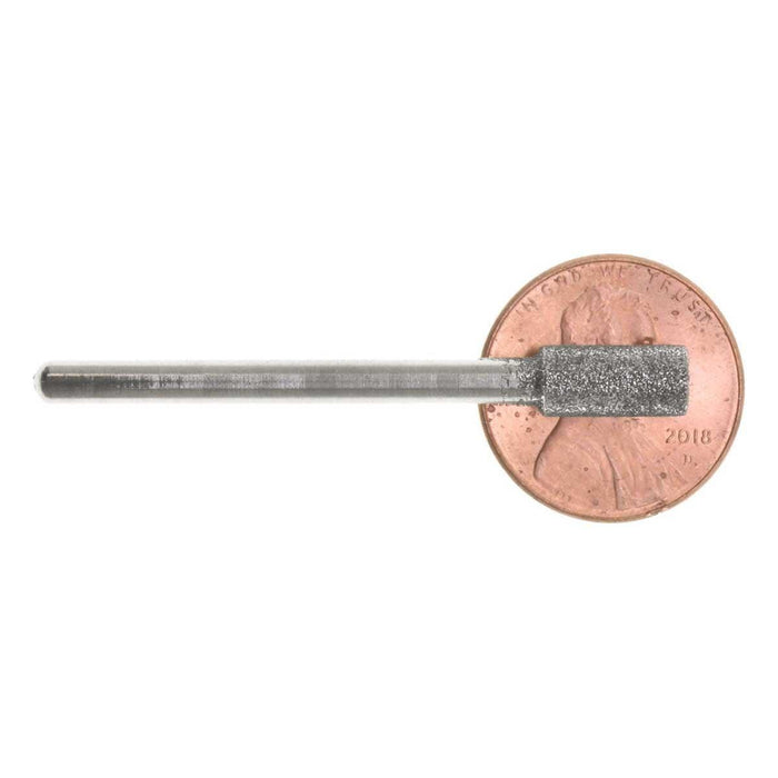 05mm 150 Grit Cylinder Diamond Burr - 1/8 inch shank - widgetsupply.com