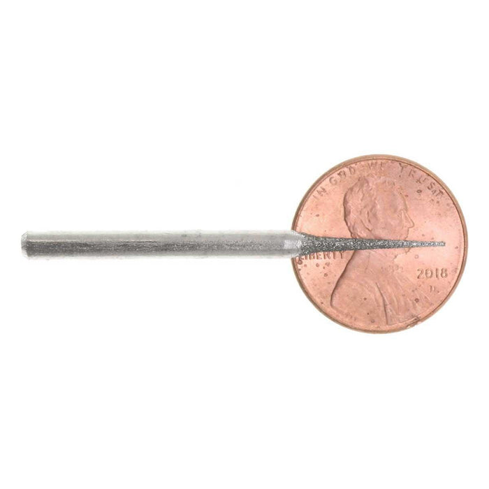 01.4 x 13mm 150 Grit Cone Diamond Burr - 1/8 inch shank - widgetsupply.com