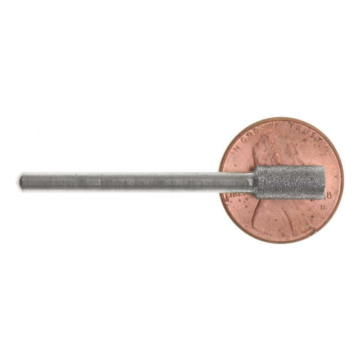 05.2mm - 13/64 inch 240 Grit Cylinder Diamond Burr - 1/8 inch shank - widgetsupply.com