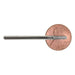 02.3mm - 3/32 inch 240 Grit Rounded Cylinder Diamond Burr - 1/8 inch shank - widgetsupply.com