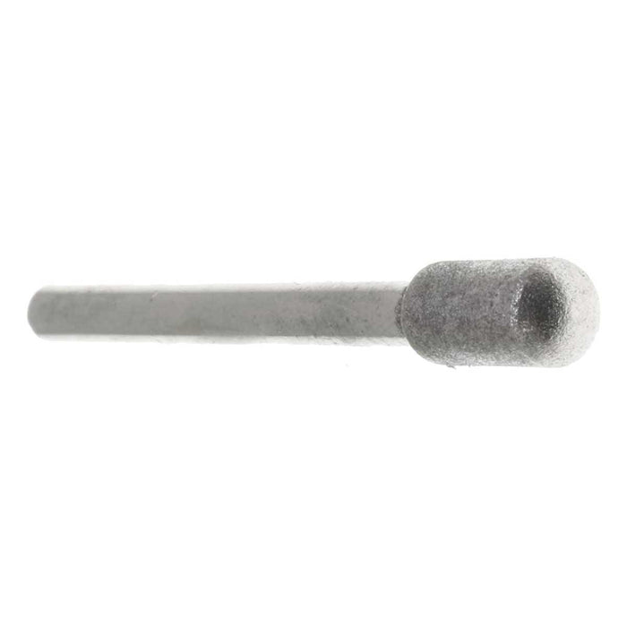 04.8mm - 3/16 inch 400 Grit Rounded Cylinder Diamond Burr - 1/8 inch shank - widgetsupply.com
