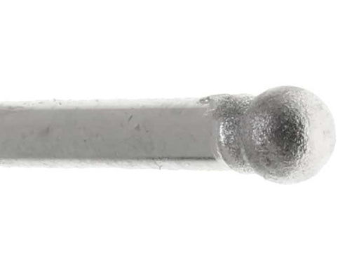 04.0mm - 5/32 inch 400 Grit Round Diamond Burr - 1/8 inch shank - widgetsupply.com