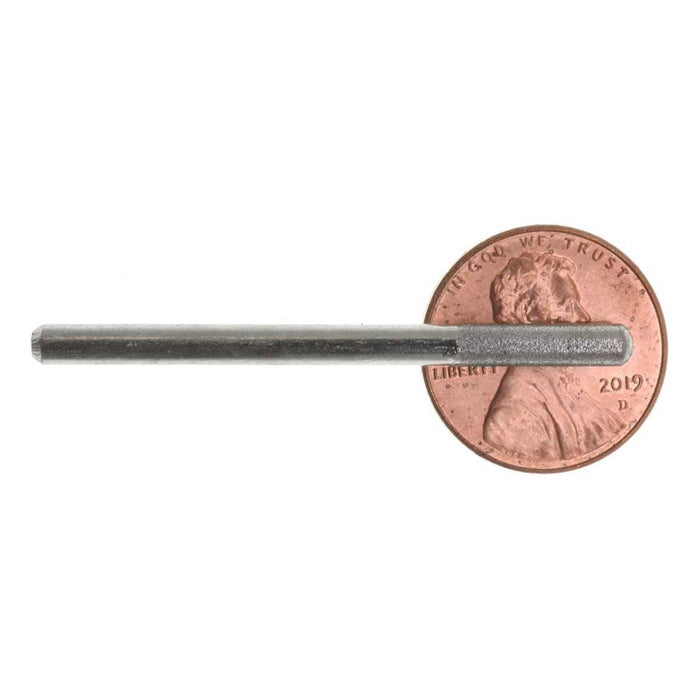03.3mm - 1/8 inch 600 Grit Rounded Cylinder Diamond Burr - 1/8 inch shank - widgetsupply.com