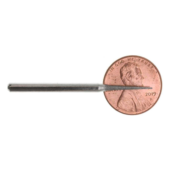 01.4mm - 1/16 inch 600 Grit Cone Diamond Burr - 1/8 inch shank - widgetsupply.com