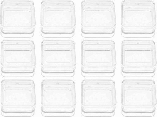 31.8mm - 1 1/4 inch Square Stacking Containers - 12 Lids - 12pc - widgetsupply.com