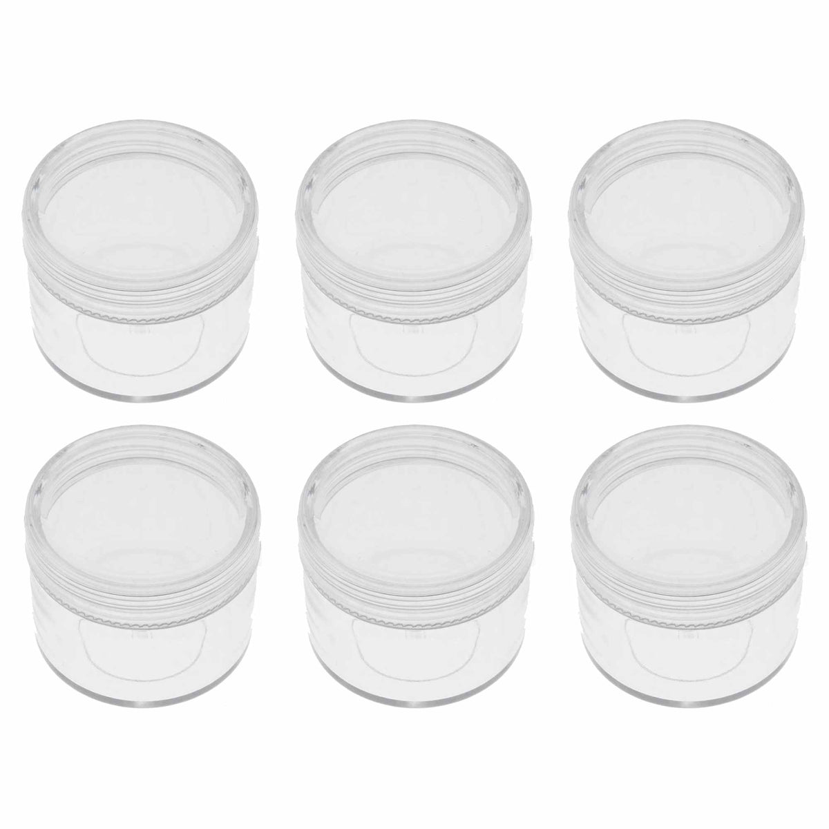 Snapware Plastic Small Round Containers - 2 Pack - Transparent