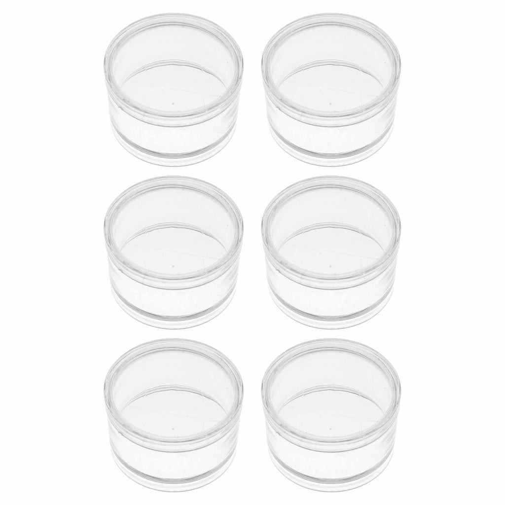 Large Clear Plastic Cylinder Containers 2 Ends + Flat Side
