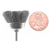 25.4mm - 1 inch Large Stainless Steel Cup Brush - 1/8 inch shank - 36pc - widgetsupply.com