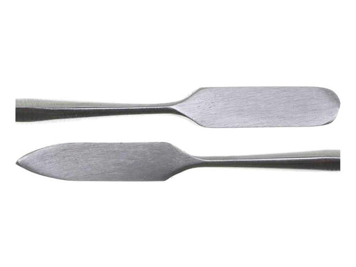 Double End Pointed and Rounded Flat Spatula - 6 1/4 inch - widgetsupply.com