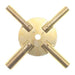 2pc Brass Clock Winding Key Set - 8 Sizes - widgetsupply.com