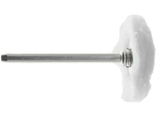 25.4mm - 1 inch Cloth Buffing Wheel - 1/8 inch shank - widgetsupply.com