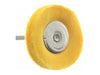 25.4mm - 1 inch Soft Yellow Cloth Buffing Wheels - 36pc - 1/8 inch shank - widgetsupply.com