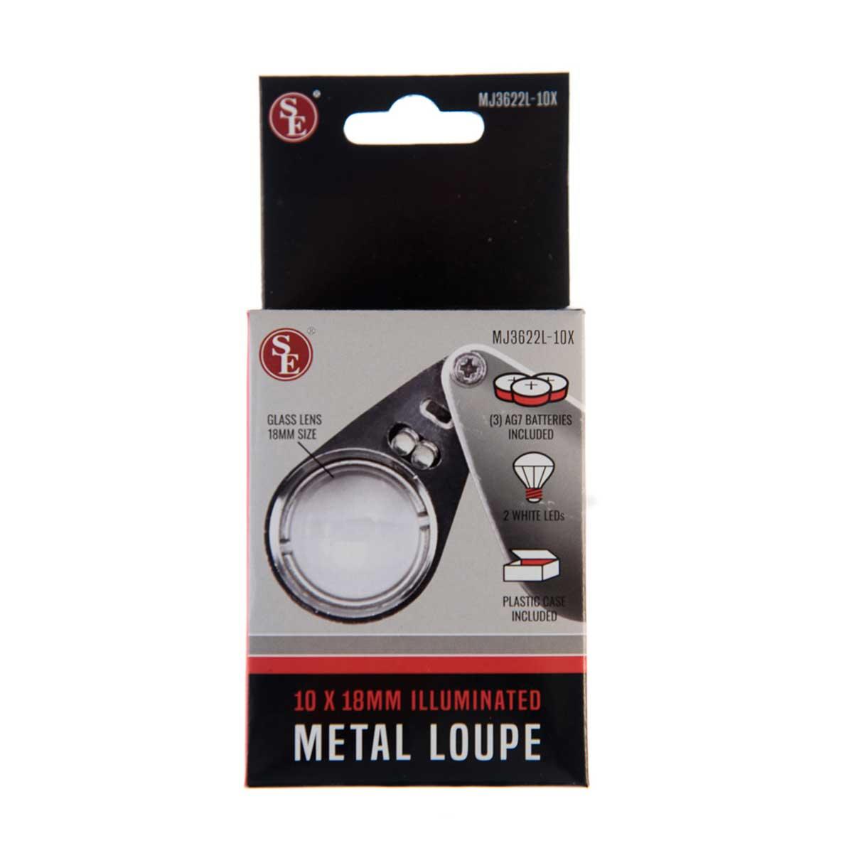 Diamond Cut Jewelers' Loupe, Chrome, 10X, 18mm Lens