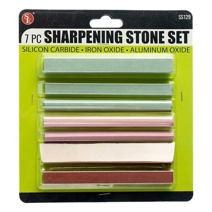7pc Sharpening Stone Set Assorted - widgetsupply.com