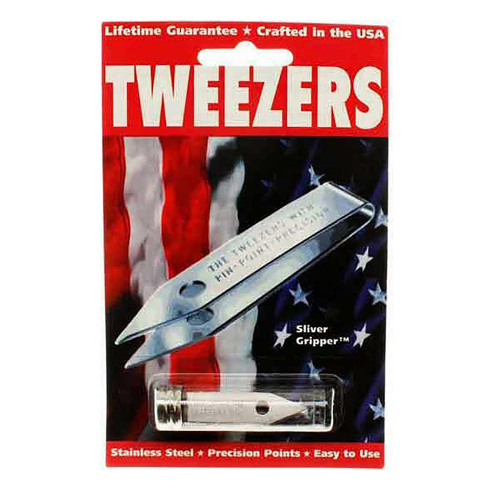 Uncle Bills Sliver Gripper Sharp Tip Splinter Tweezer USA - widgetsupply.com