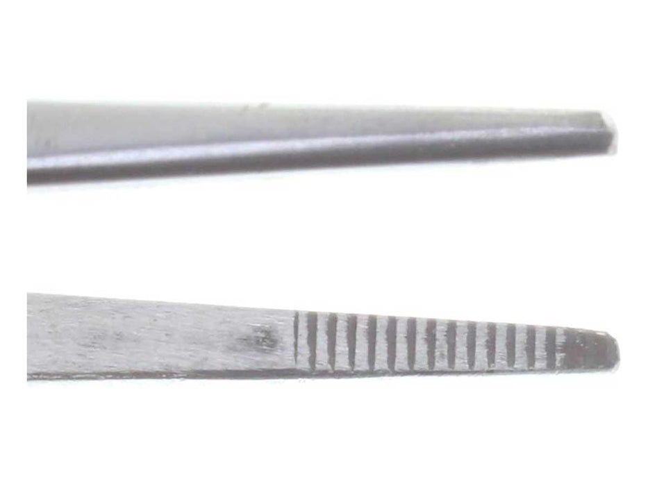 6.5 inch Blunt Serrated Clamp Tweezer - Fiber Grip - widgetsupply.com
