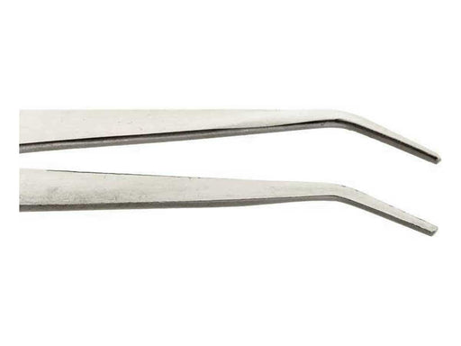College Tweezer - 7 inch Curved Blunt Tip - widgetsupply.com