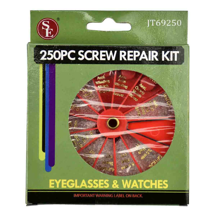 250pc Eye Glass and Watch Repair Screw Assortment - widgetsupply.com