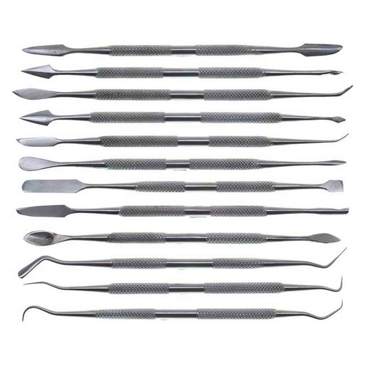 12pc Wax/Greenware Carving Set with Canvas Case - widgetsupply.com