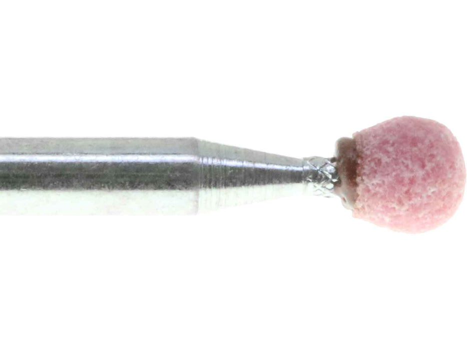 04.8mm - 3/16 inch 120 Grit Round Pink Grinding Stone, USA - widgetsupply.com