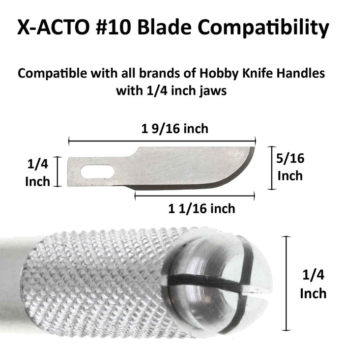 X-ACTO No 10 X210 Curved Hobby Blades - 5pc