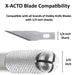 X-ACTO X3627 Black Gripster Knife -  Safety Cap - Type A - widgetsupply.com