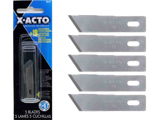 X-ACTO X219 - 5pc #19 Angled Wood Chiseling Knife Blades - widgetsupply.com