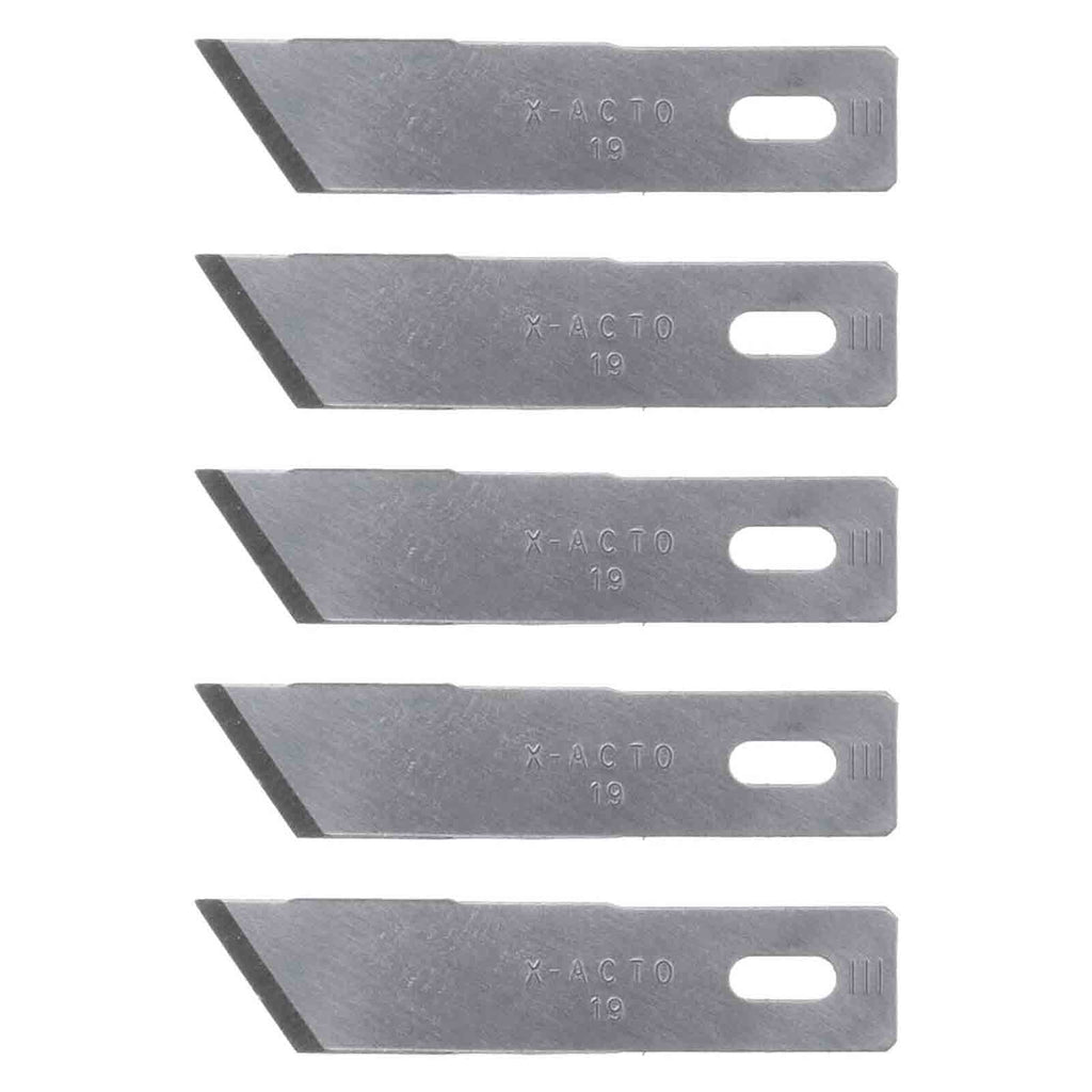 X-ACTO X219 - 5pc #19 Angled Wood Chiseling Knife Blades