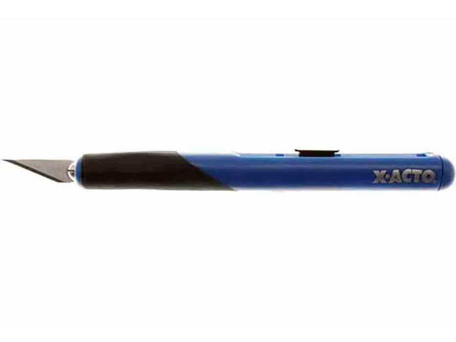 X-ACTO X3204 Blue Retract-a-Blade Knife Handle - widgetsupply.com