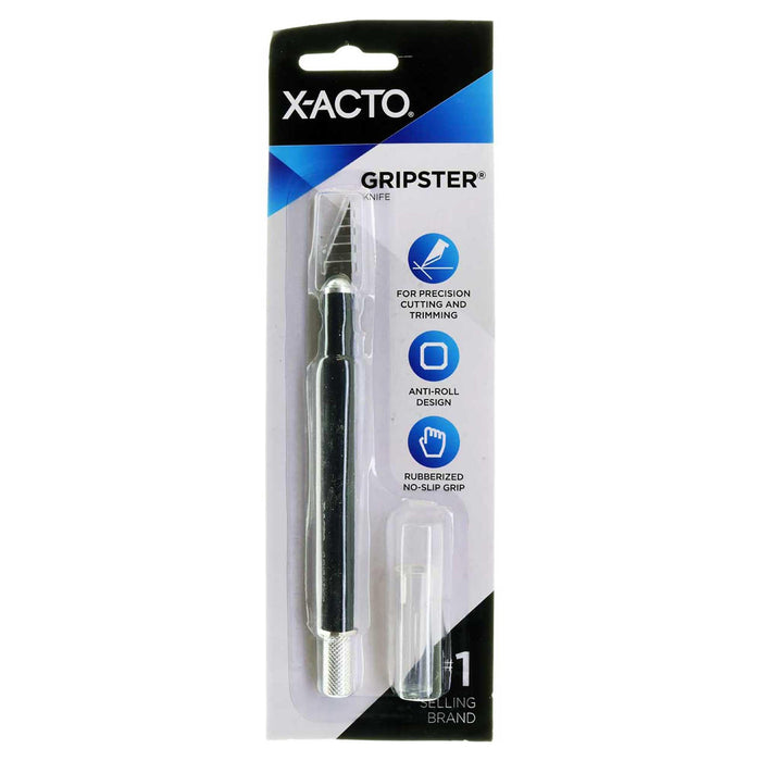 X-ACTO X3627 Black Gripster Knife -  Safety Cap - Type A - widgetsupply.com