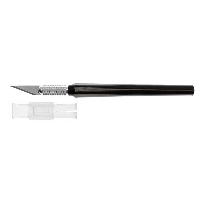 X-ACTO X3690 Black Cut-All Knife Handle with Safety Cap - widgetsupply.com