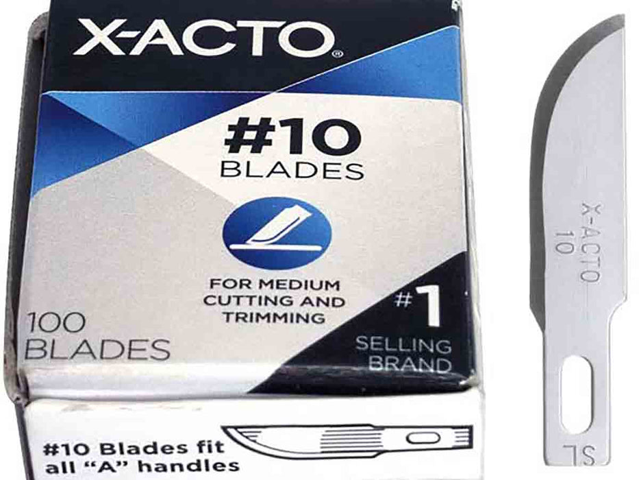 X-ACTO X610 - 100pc #10 General Purpose Curved Knife Blades - widgetsupply.com