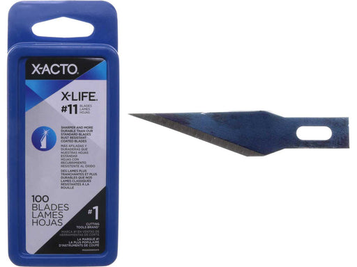 X-acto X-life #11 Classic Fine Point Blades, Bulk Pack, 100 Blades per Box (X611)