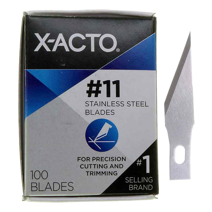 X-ACTO X621 - 100pc #11SS Stainless Steel Classic Knife Blades - widgetsupply.com