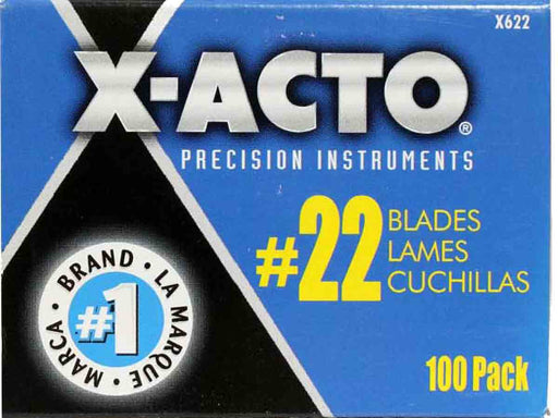 X-Acto X622 - 100pc #22 Large Curved Carving Knife Blade - widgetsupply.com