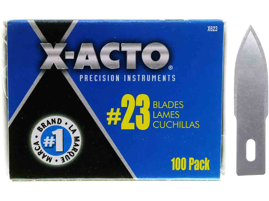 X-ACTO X623 No 23 Corner Stripping Knife Blades - 100pc pack - widgetsupply.com